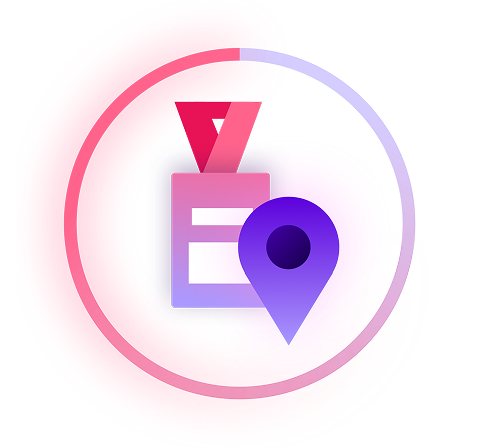 On-Site Agent icon showing a location pin against a purple gradient background