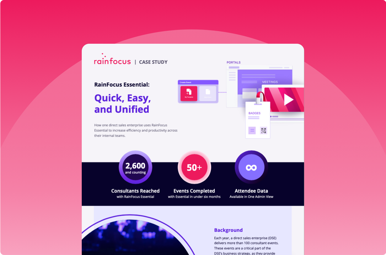 RainFocus Essential Case STudy