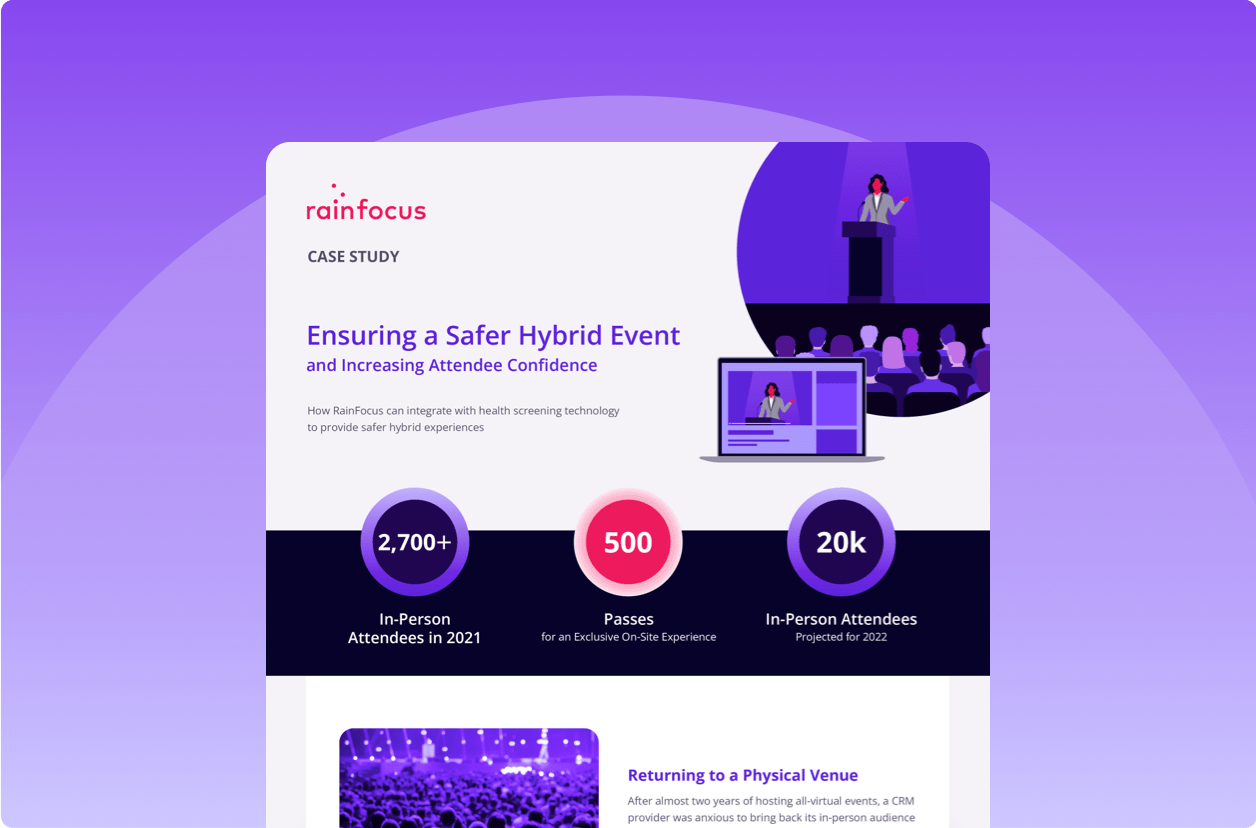 Ensuring a Safer Event Case Study